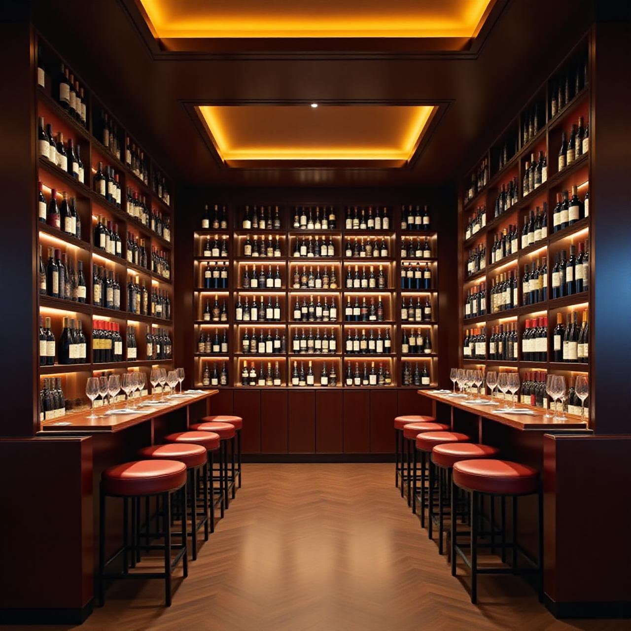 Interni eleganti dell'enoteca IronVena Enoteca a Roma