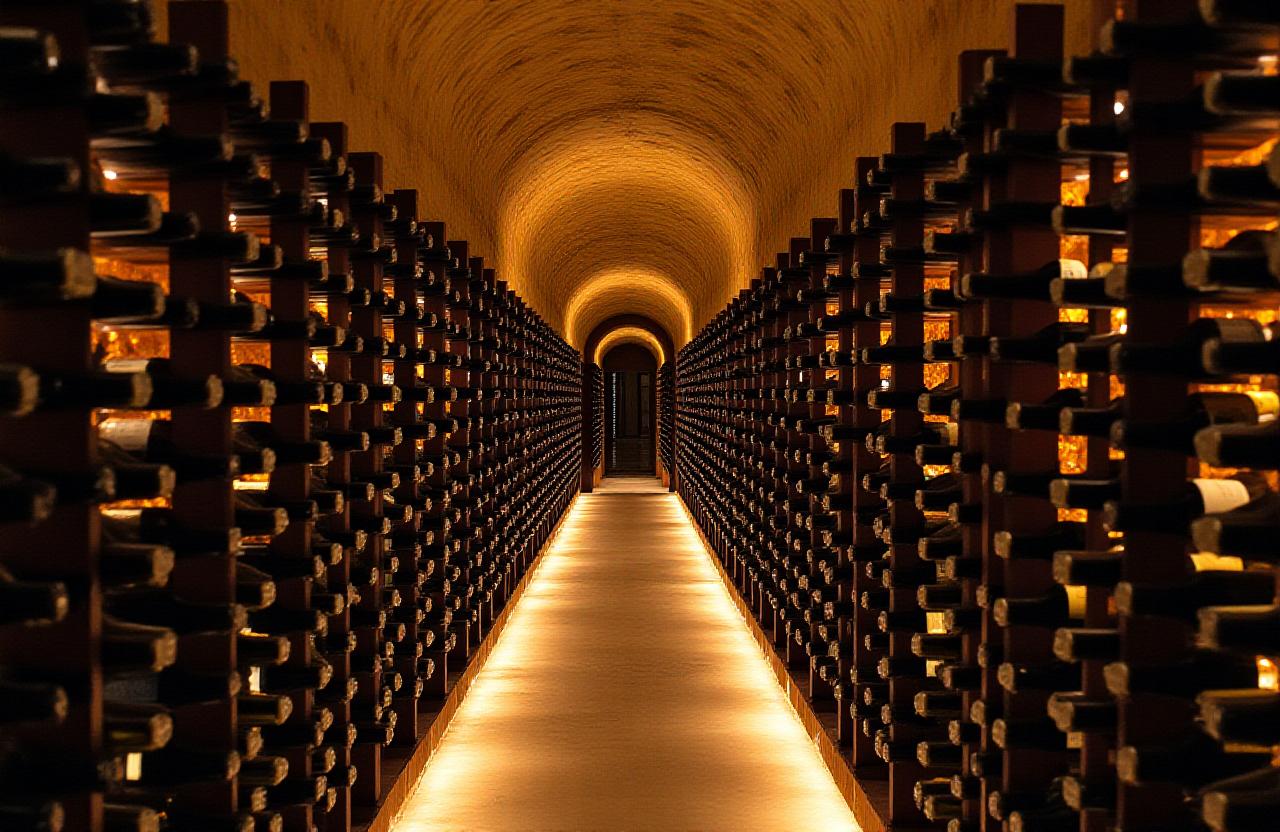 Interno della cantina privata di IronVena Enoteca